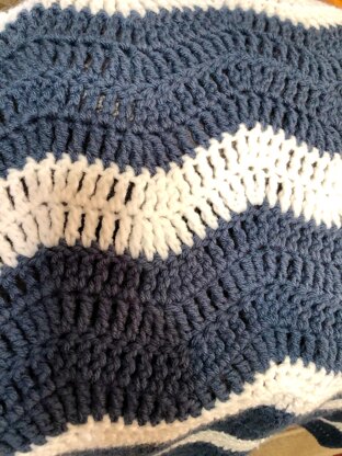 Gentle River Ripple Blanket