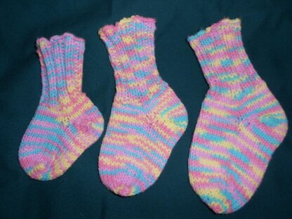 Basic Baby Sock with 3 Needles