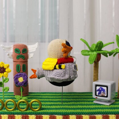 Dr. Eggman Amigurumi Crochet Pattern – PDF Digital Download (English)