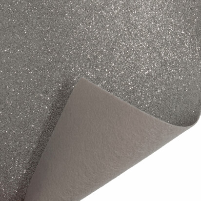 Trimits Glitzer Filzrolle - 100 x 45 cm - Silber