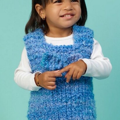 Tunic for Baby in Red Heart Baby Clouds - LW3305 - knitting pattern