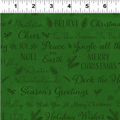 Clothworks O' Christmas Tree - Green - CWY3237-25