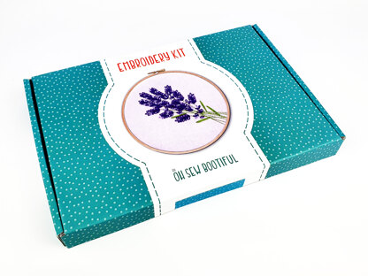 Oh Sew Bootiful Lavender Printed Embroidery Kit