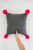 The Neon Pink Pompom Pillow