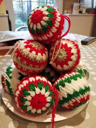 Christmas Baubles and Granny Squares