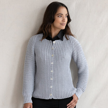 1290 Alyssum - Cardigan Knitting Pattern for Women in Valley Yarns Toby