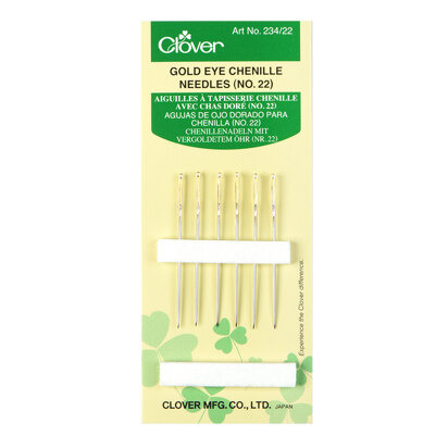 Clover Gold Chenille Needles Size 22