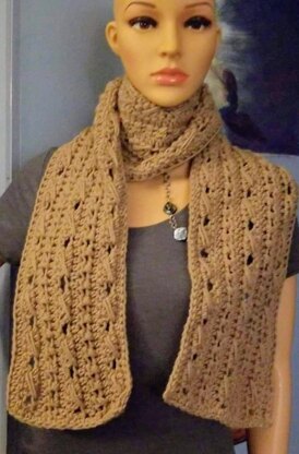 Textured twist scarf