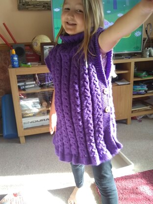 Girls Cabled Tunic