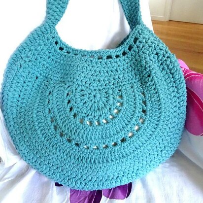 Large Crochet Boho Bag