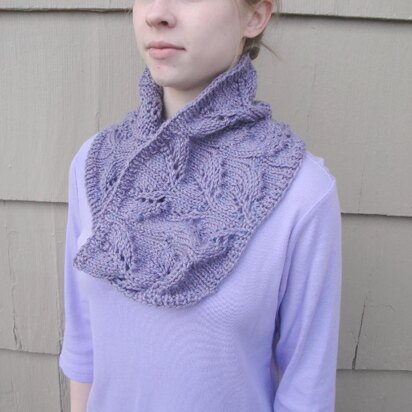 Lavender Flower Cowl