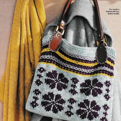 Fair Isle Flower and Texture Bag