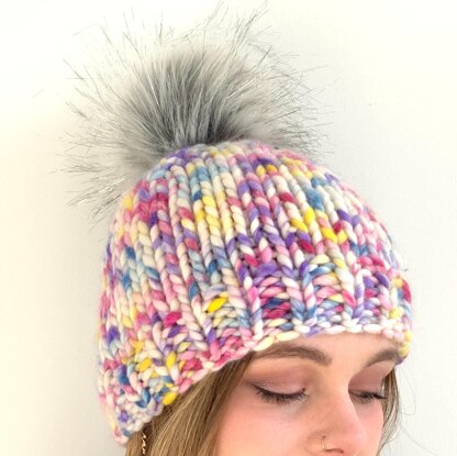 “Joy” Pompom Hat