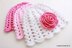 Crochet Baby Hat Rose Flower