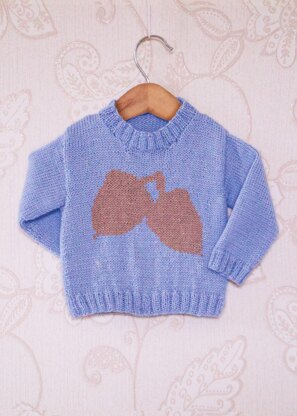 Intarsia - Acorn Silhouette Chart - Childrens Sweater