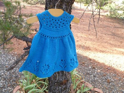 Lilly Rose Dress Knitting pattern by Taiga Hilliard Designs | Knitting ...