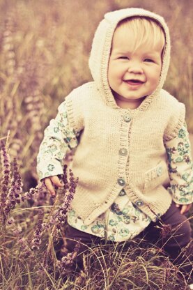 Skylark Hooded Vest Pattern - Baby Cakes by Little Cupcakes - Bc36
