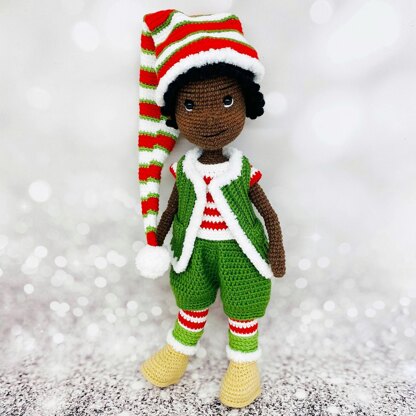 Christmas elf, crochet doll, amigurumi doll, Buddy