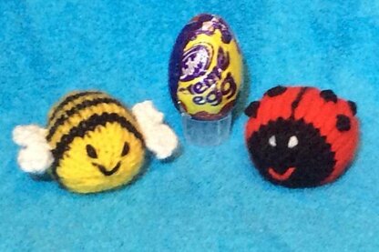 Bee and Ladybird Creme Egg Choc Cover