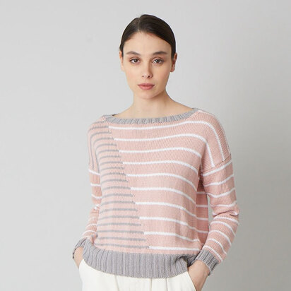 Margaux Sweater - Knitting Pattern For Women in Debbie Bliss Piper
