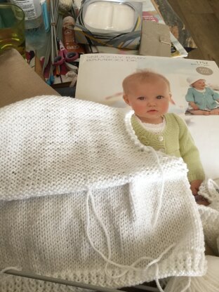 Baby white cardigan