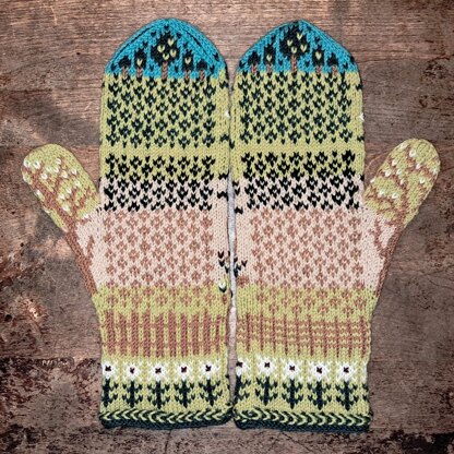 Spring in the Valley Mittens and Mitts