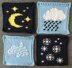 More Weather Symbols Blanket Squares