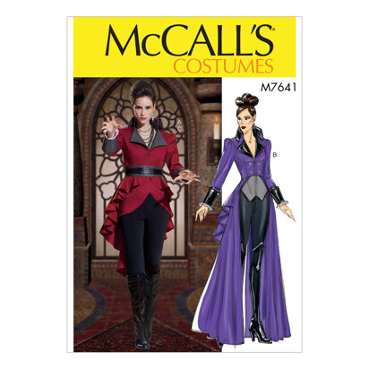 McCall's Misses' Jacket Costume with Belt M7641 - Sewing Pattern