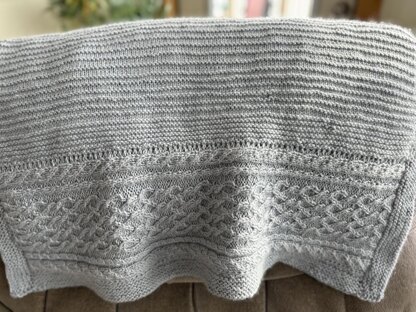 Gently Cabled Blanket