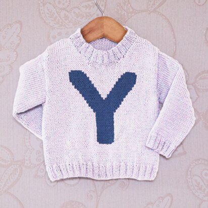 Intarsia - Letter Y Chart - Childrens Sweater