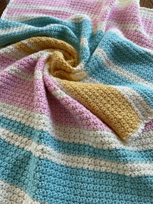 Pastel Stripes Baby Blanket