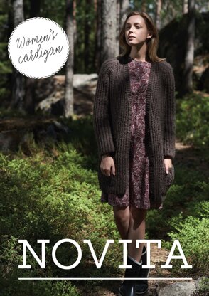 Women's Cardigan in Novita Natura - Downloadable PDF