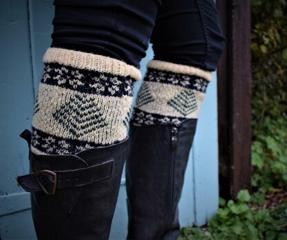 Snowing in the Forest Boot Cuffs