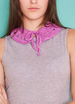 "Autumn Eve Collar" - Accessory Crochet Pattern in Paintbox Yarns Cotton DK