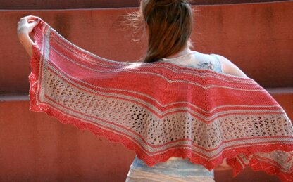 Coral Sands Shawl