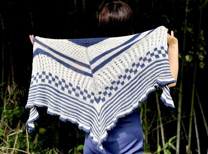 Marine party shawl