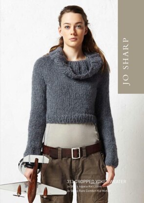 Cropped Yoke Sweater