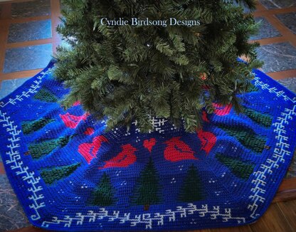 Christmas Woods Holiday Tree Skirt