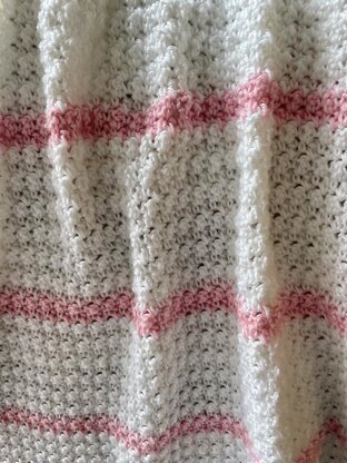 Baby Girl Stripes Baby Blanket