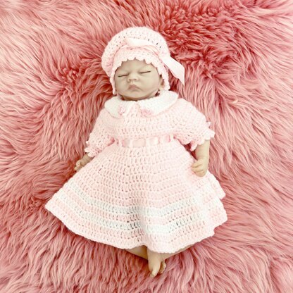 523 - Doll Dress Crochet Pattern - 523