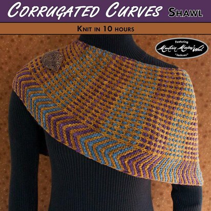 Corrugated Curves - knitting pattern