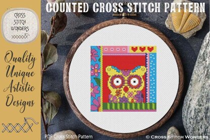 Crazy Patch Owl 05