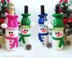 153 Snowman bottle covers for wine and champagne