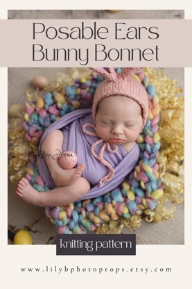Bunny Bonnet with Poseable Ears