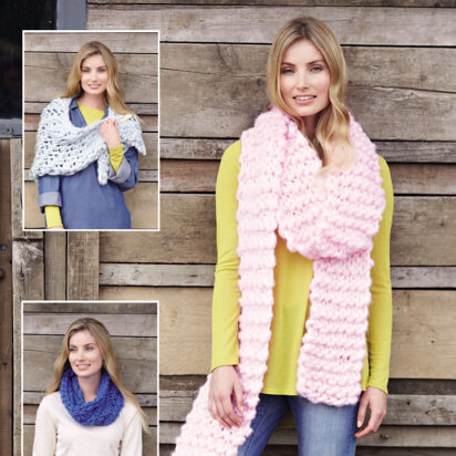 Wrap, Snood & Scarf in Sirdar Gorgeous - 8096 - Downloadable PDF