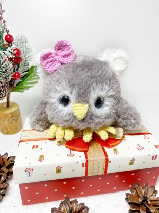 Plush Owl Christmas Amigurumi