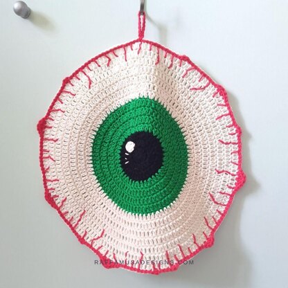 Halloween Eyeball Dishcloth