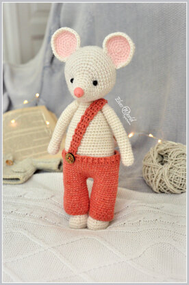 Amigurumi White Mouse