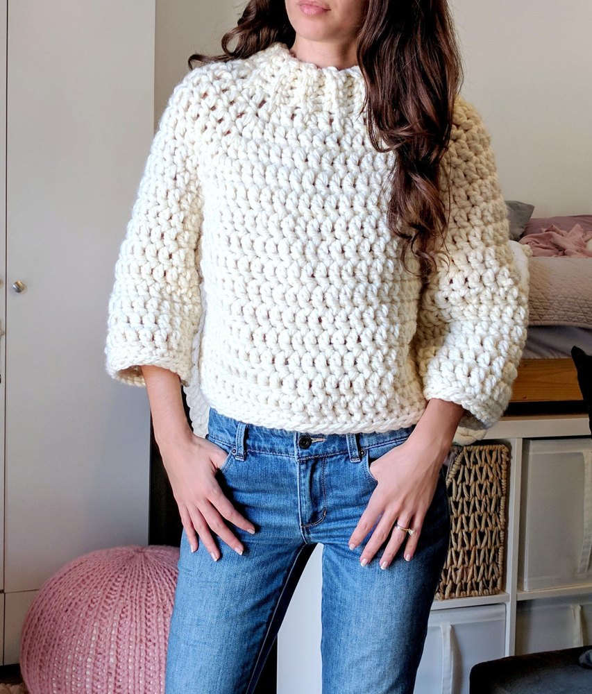 Raglan on sale crochet sweater