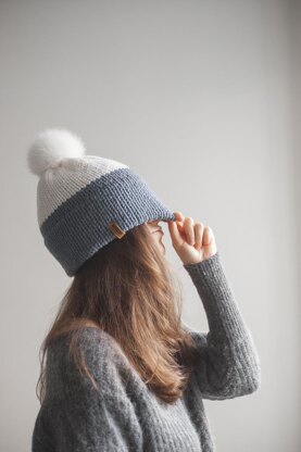 Double Brim Beanie - Knit hat for women + VIDEO